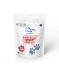 Freezy Paws Freeze Dried Beef Heart Raw Treats for Pet Cat Dog 100g