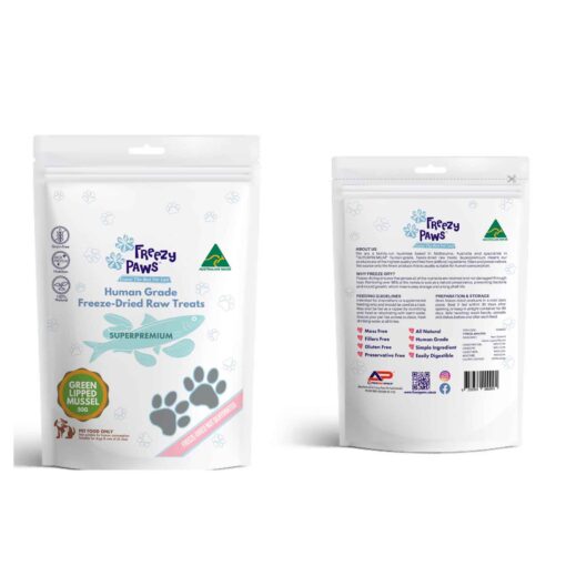 Freezy Paws NZ Green Lipped Mussels Raw Treats 50g - Image 3