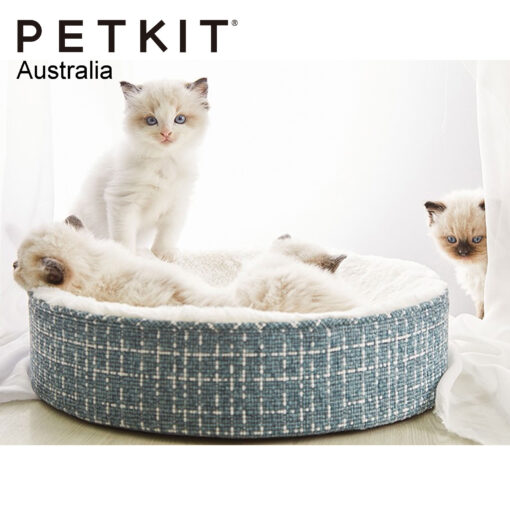 PETKIT Deep Sleep Cat Bed - Blue - Image 2