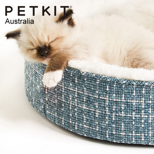 PETKIT Deep Sleep Cat Bed - Blue - Image 5