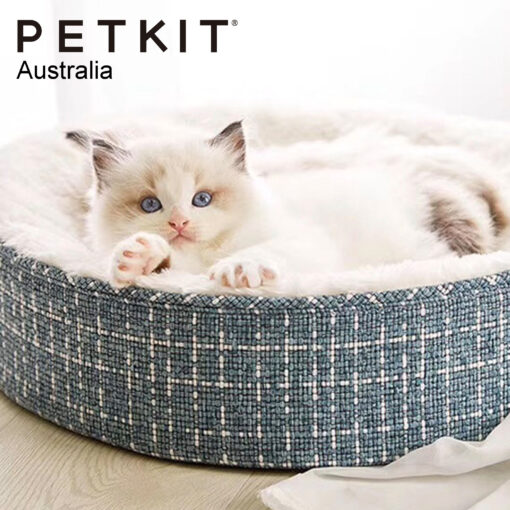 PETKIT Deep Sleep Cat Bed - Blue - Image 4