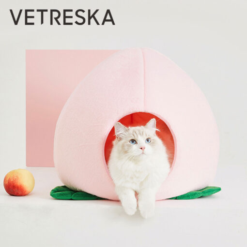 VETRESKA Fruity Cat Bed - PEACH - Image 2