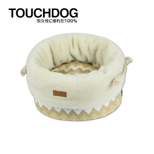 Touchdog Snowflake Premium Designer Jute Bag Nest - Khaki - Image 3