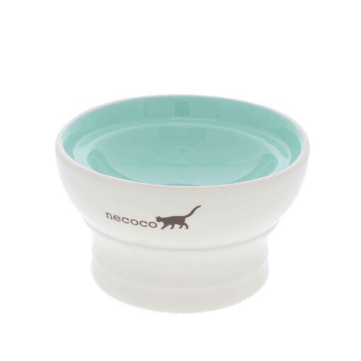 Petio Necoco Raised Ceramic Cat Feeding Bowl - Wet Food