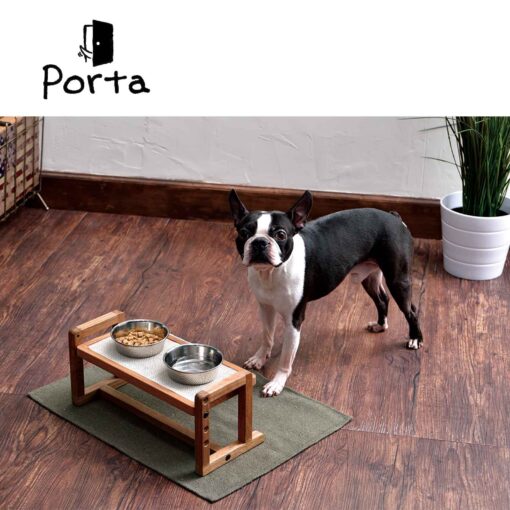 Petio Porta Wooden Adjustable Dog Dining Table - Image 3