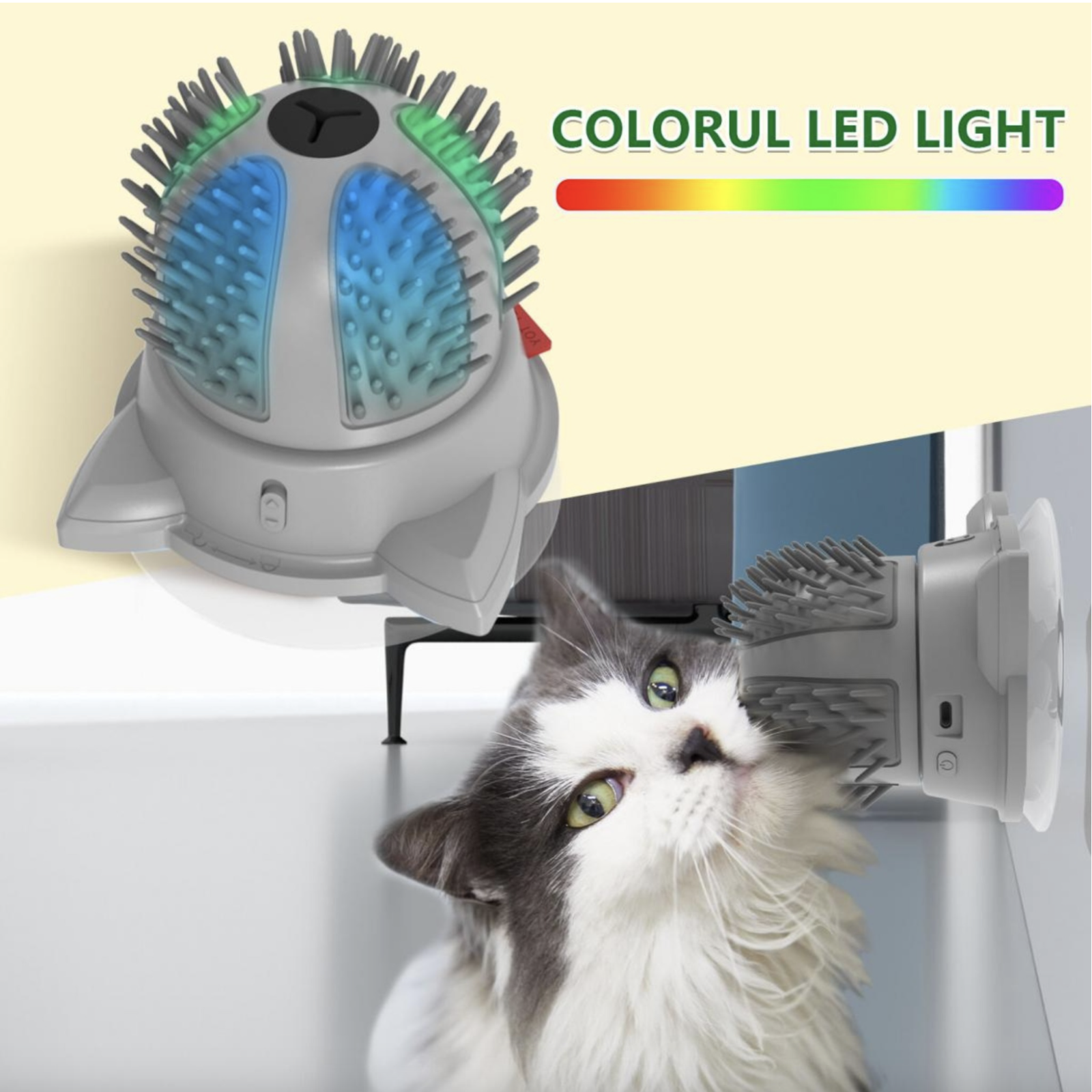 Bentopal P24 LED Smart Cat Self Massage Comb - Image 5