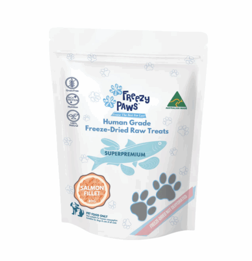 Freezy Paws Human Grade Freeze-Dried Raw Salmon Fillet Treats 80G