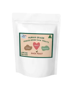Freezy Paws Human Grade Freeze-Dried Raw Duck Feast (Liver, Heart & Gizzard) Treats 70g